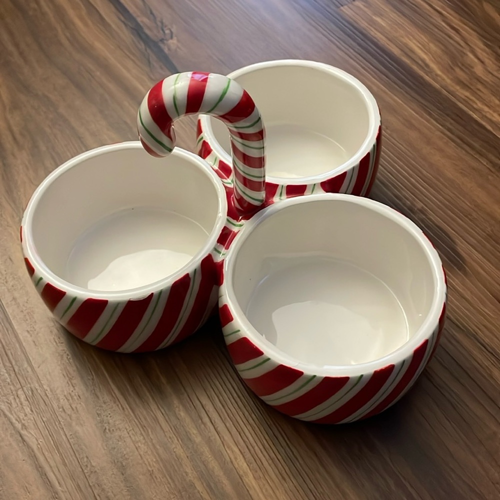 Candy cane dip/snack holder